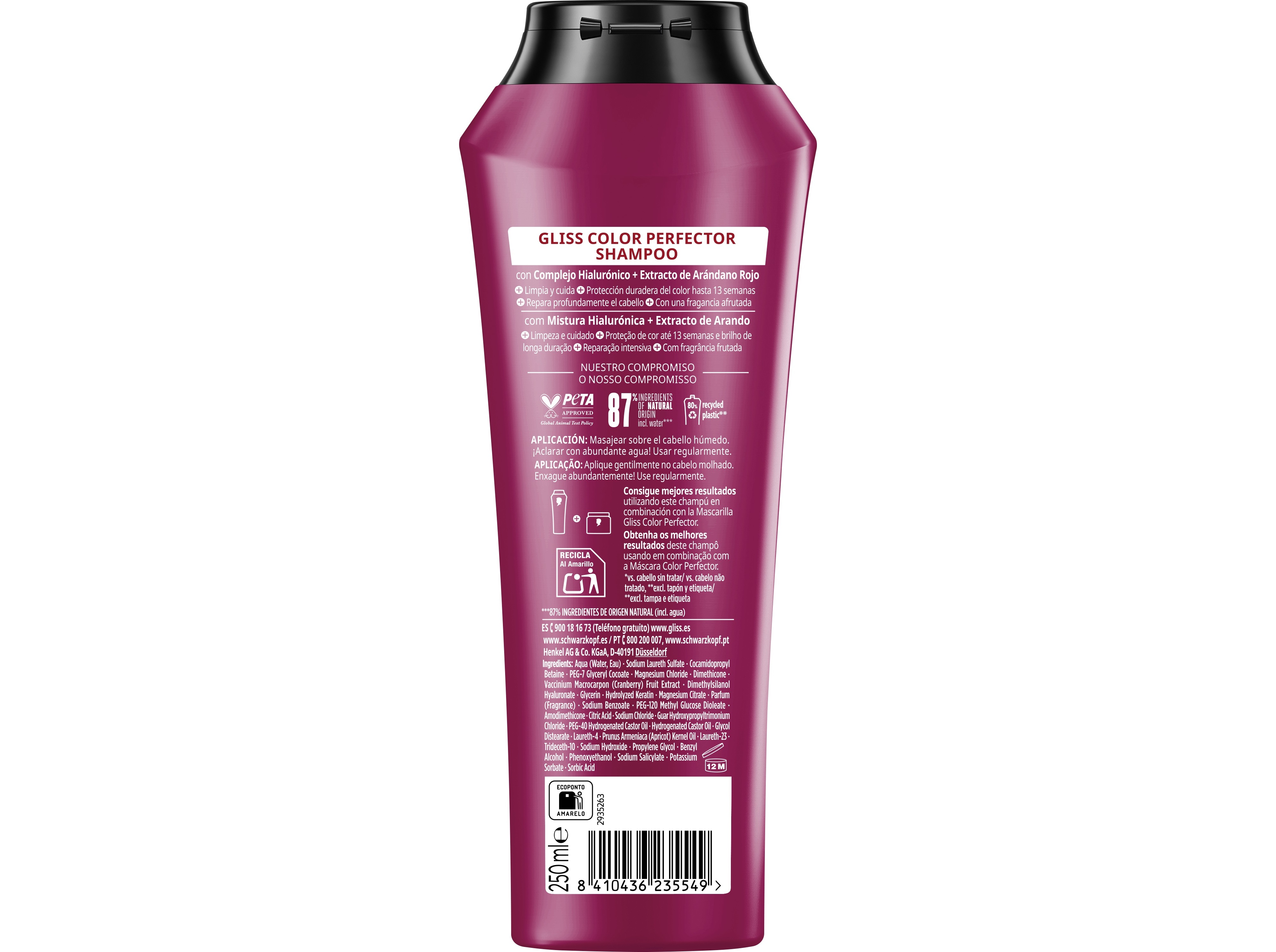 CHAMPÔ GLISS PROTECÇÃO COR 250ML