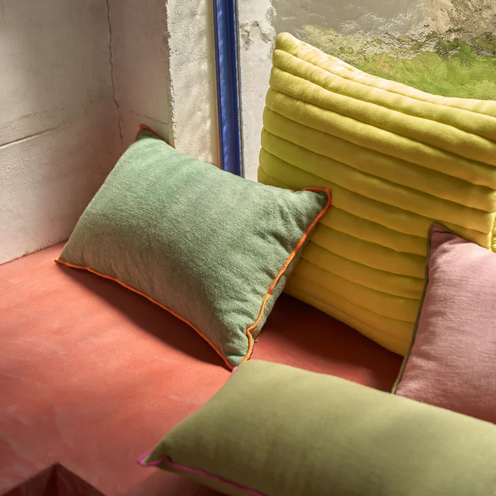 HKliving - Quilted Kissen, 50 x 60 cm, crisp