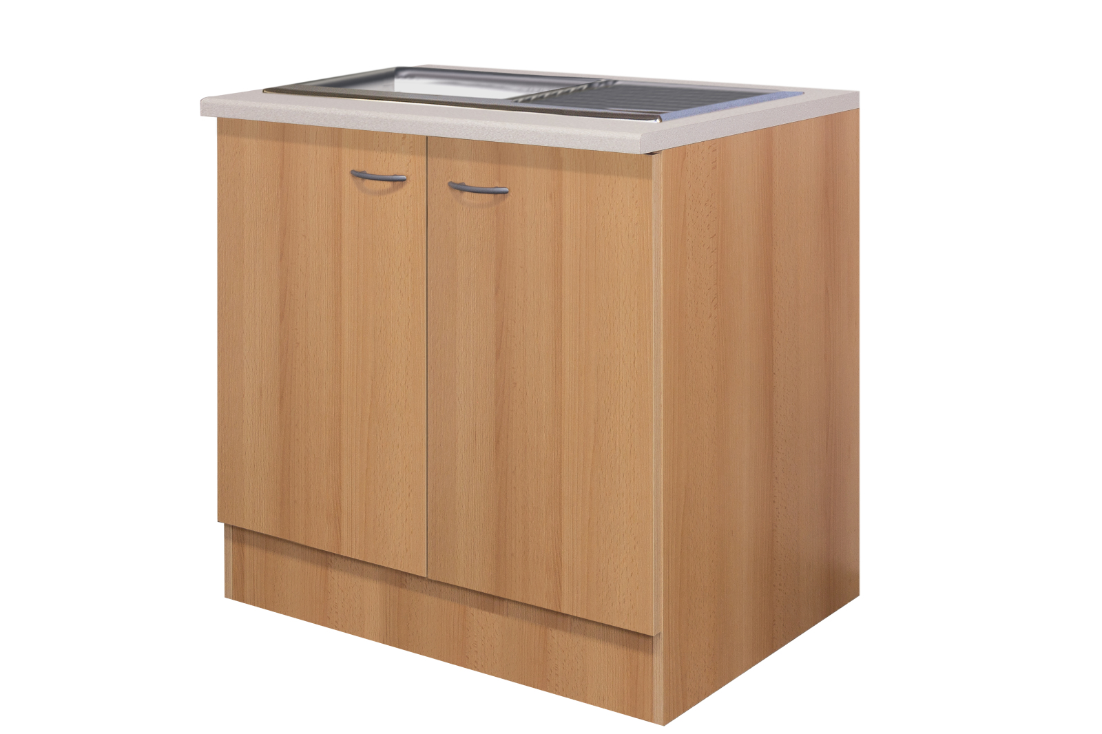 Spülenunterschrank NANO - Buche - mit Spüle - 100 cm