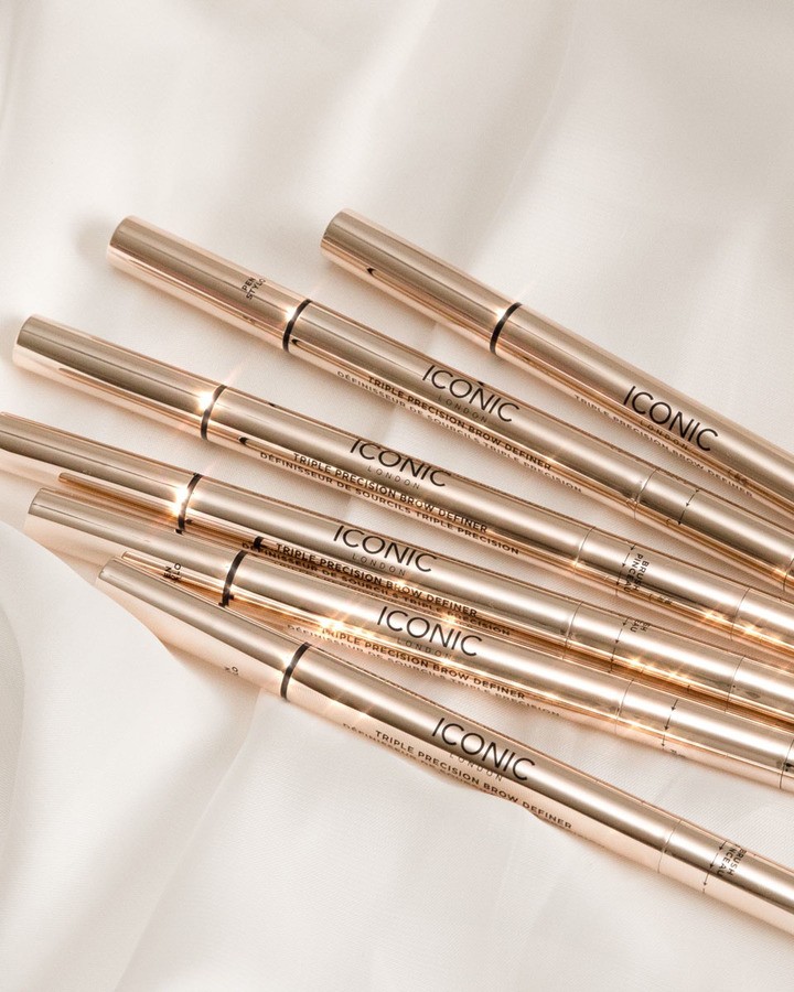 Iconic London Triple Precision Brow Definer Cool Brown 0,1g + 0,33ml