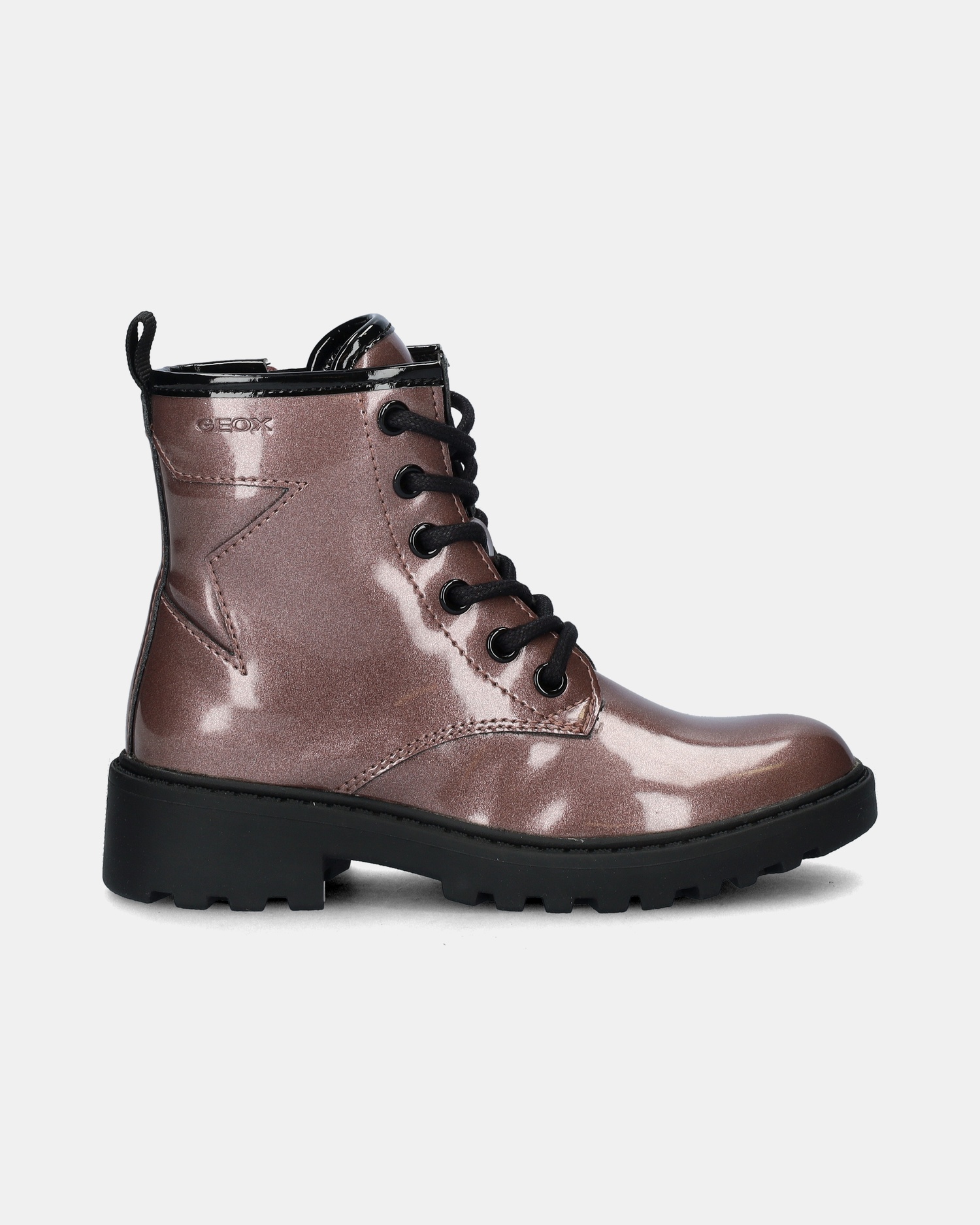 Geox J Casey Veterboots  - roze