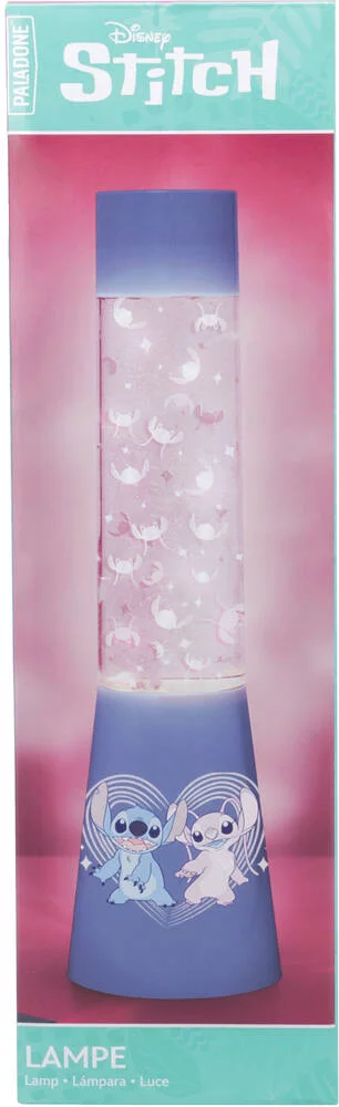 STITCH ET ANGEL - LAMPE GLITTER FLOW 33 CM