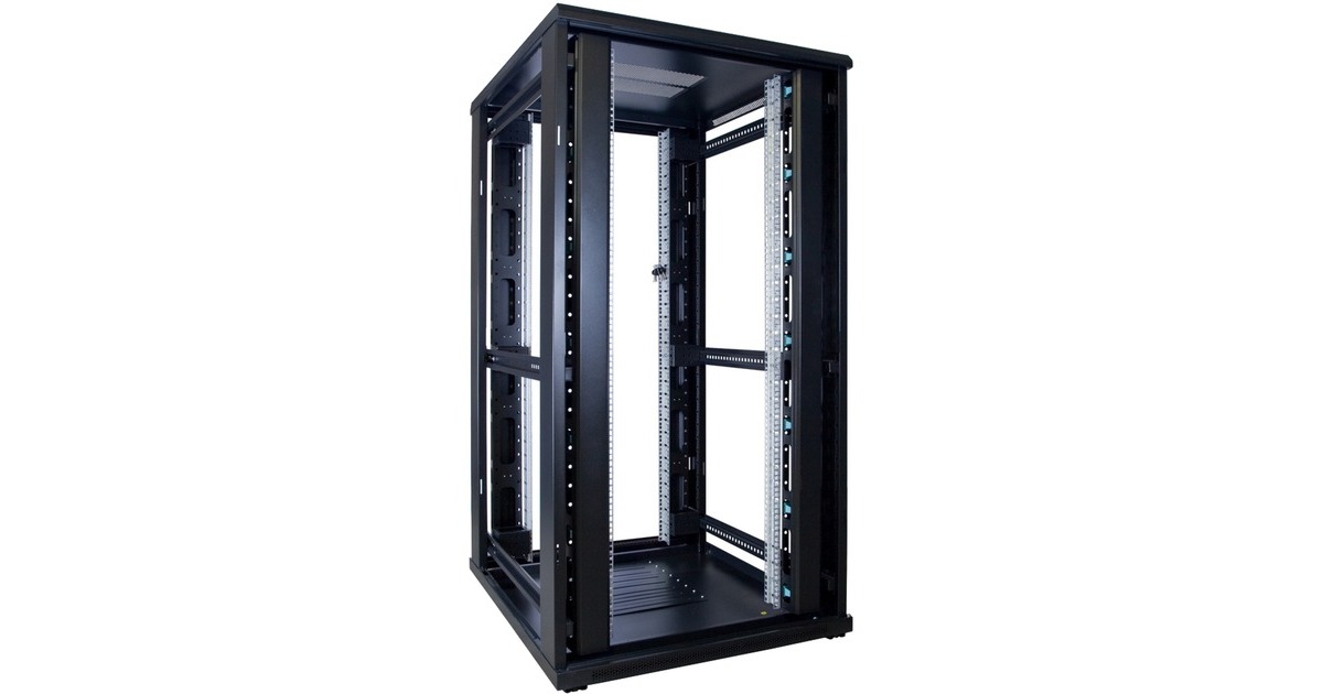 DSI32U serverkast met glazen deur - DS8032 server rack  (Zwart, 800 x 1000 x 1600mm)