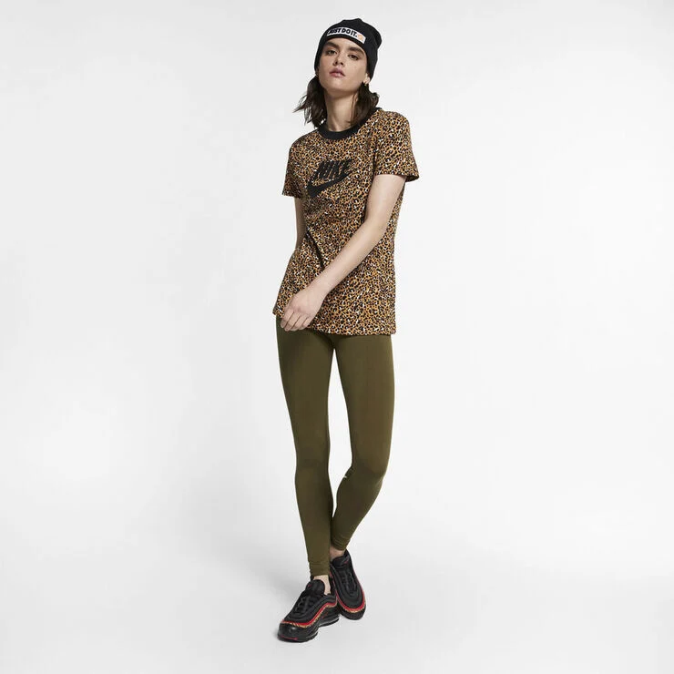 Nike Sportswear Print Ss Top Gul