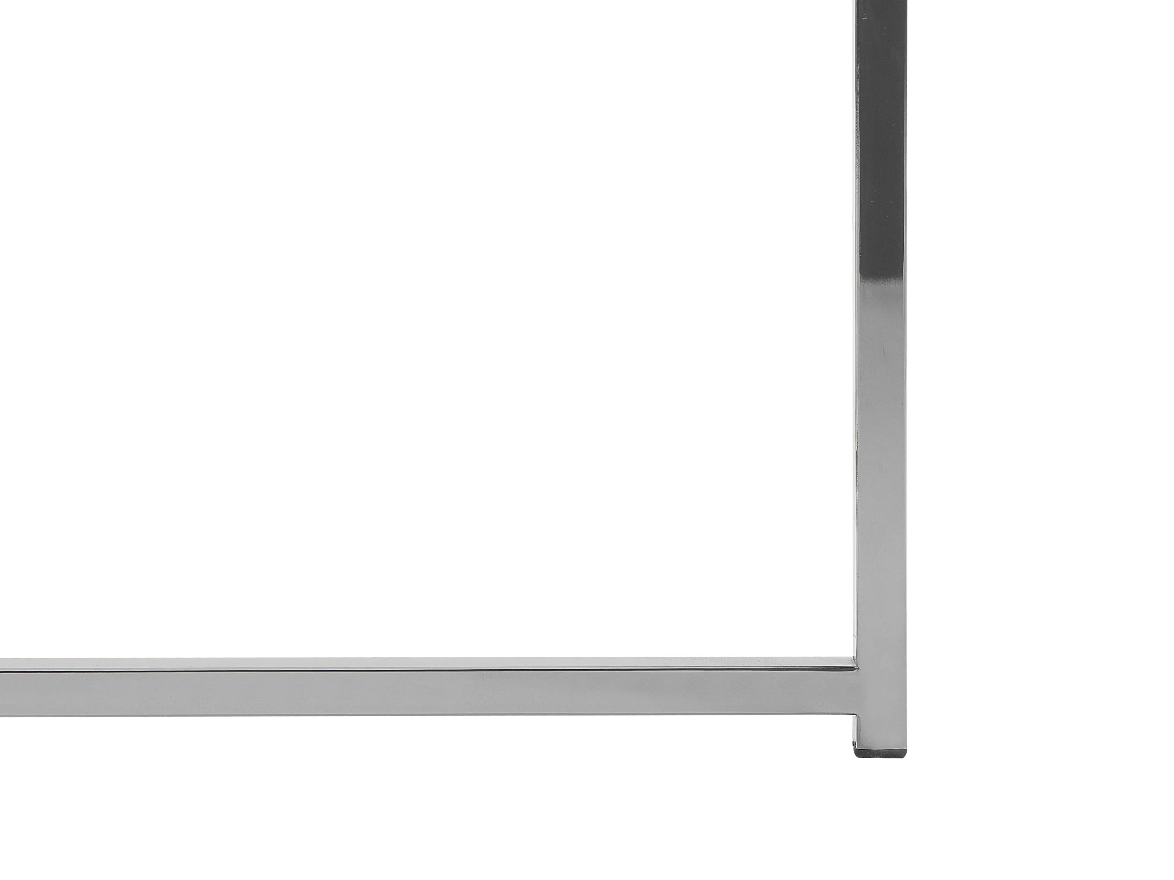 Salontafel QUINCY Veiligheidsglas Marmer/zilver