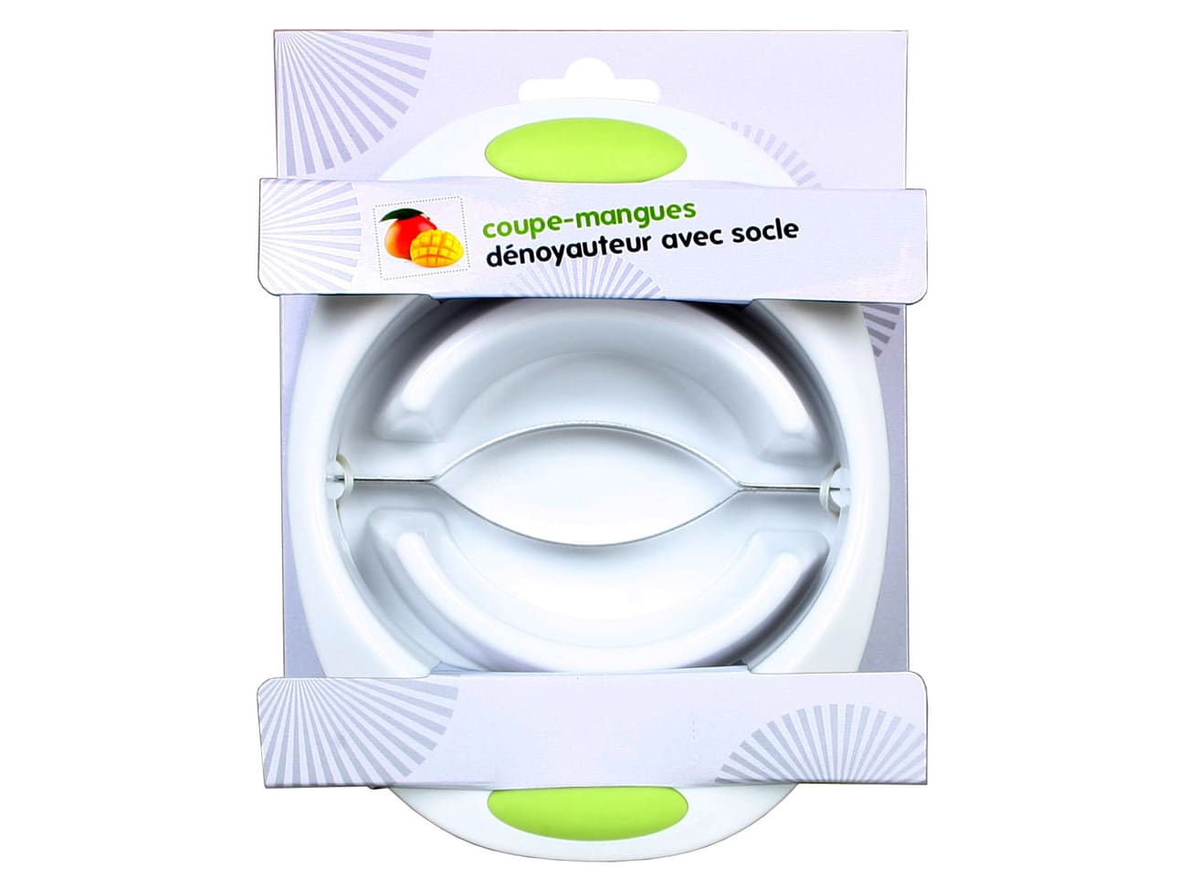 Coupe mangue dénoyauteur avec socle - Moha