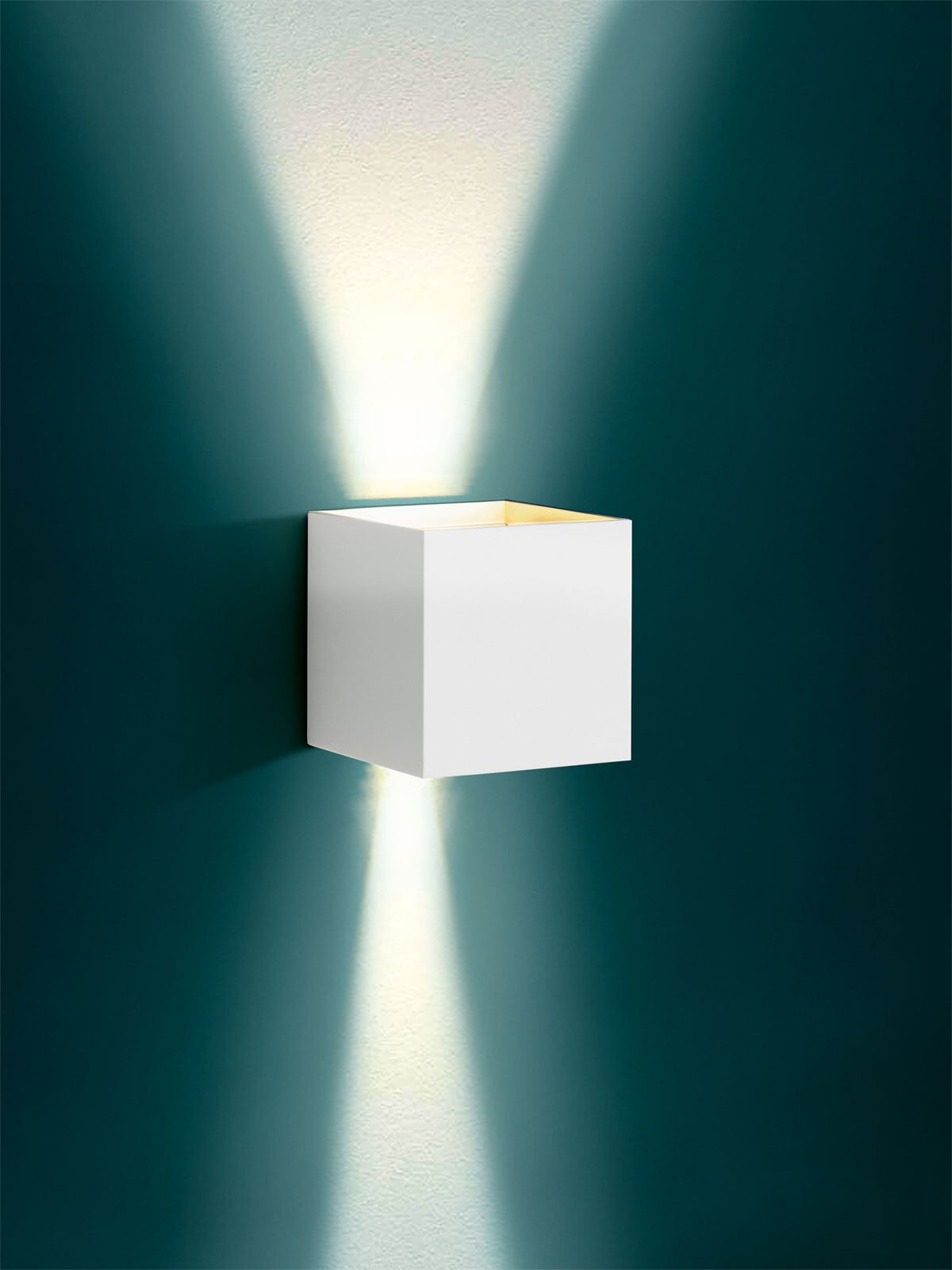 casaNOVA LED Außenwandleuchte CUBI Alu weiß