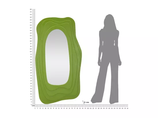 Miroir mural vert 90x4x165 cm
