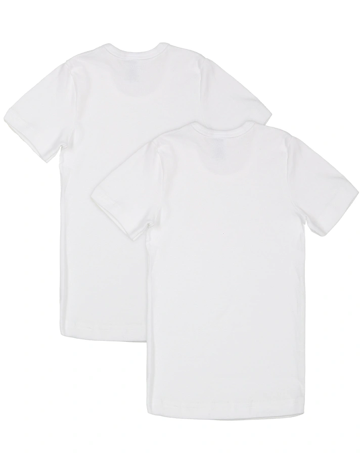 Kurzarm-Unterhemd CLASSIC 2er-Pack in weiß
