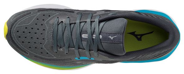 Chaussures de Running Mizuno Wave Skyrise 4 Gris Bleu Jaune
