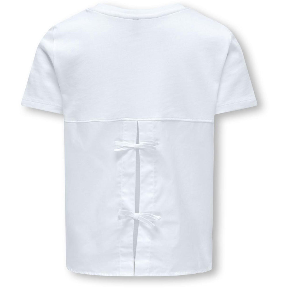 Køb kids ONLY Bright White Jill Bow T-Shirt
