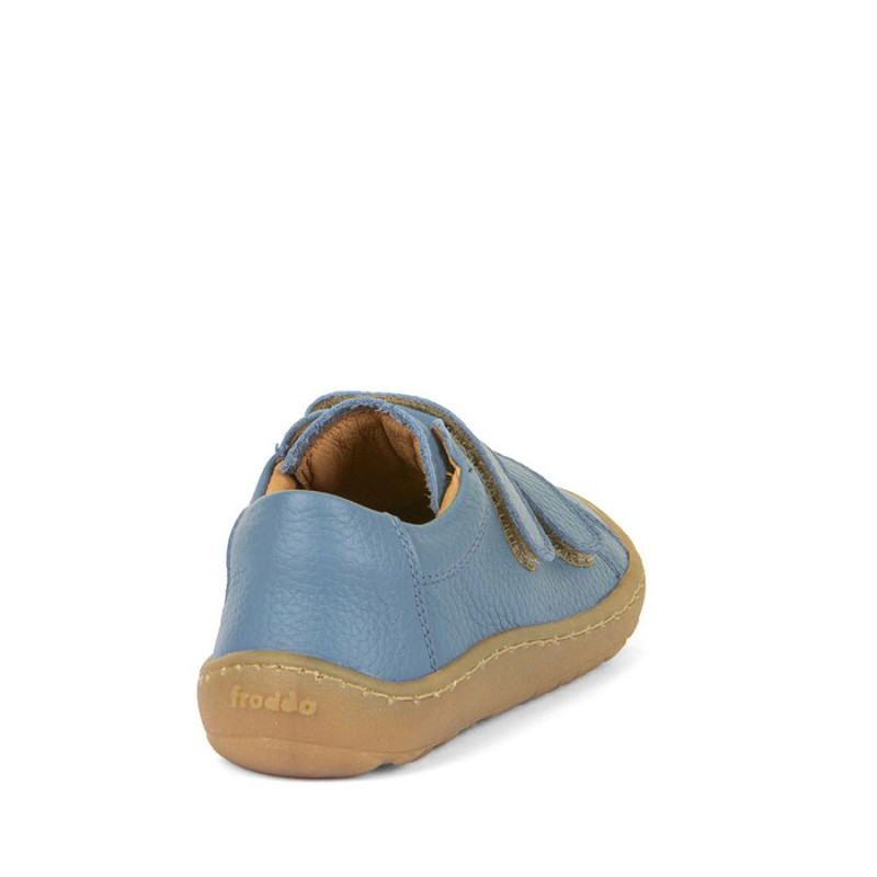 Froddo Froddo Barefoot Cuir Velcros Bleu Jeans