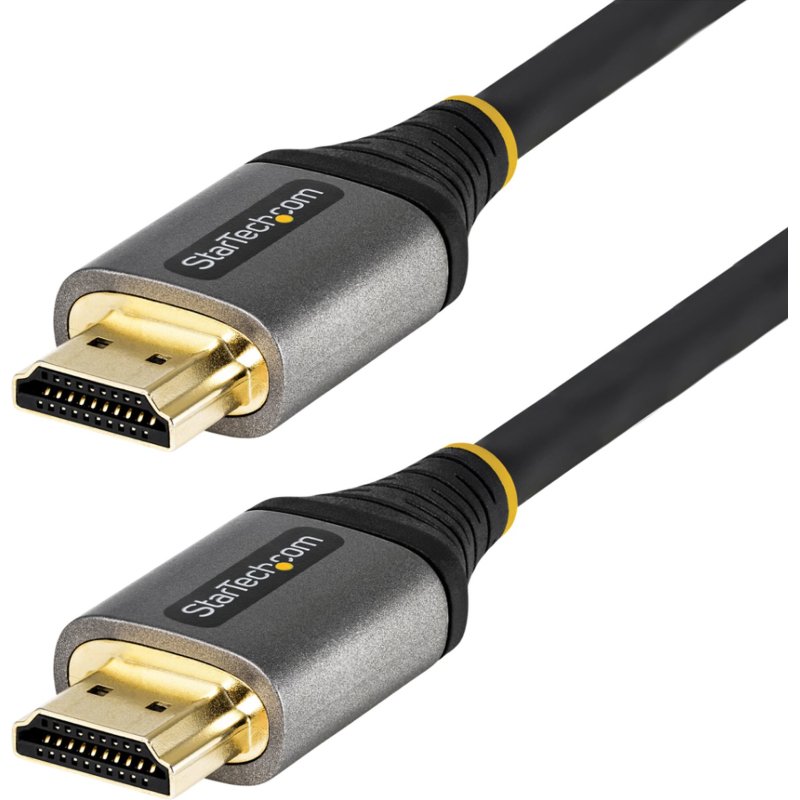 StarTech.com Câble HDMI 2.1 8K de 4m - Câble HDMI Ultra Haut Débit Certifié 48Gbps - 8K 60Hz/4K 120Hz HDR10+ eARC - Cordon HDMI Ultra HD 8K - Écran/TV/Affichage - Gaine flexible TPE
