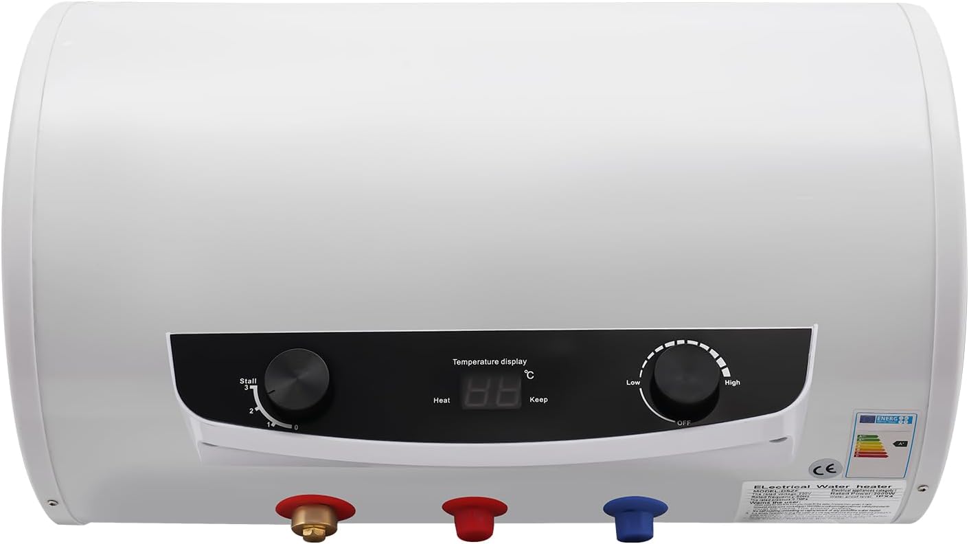 35 Liter 2000W Smart Control Elektro Warmwasserspeicher, Durchlauferhitzer Warmwasserspeicher Elektroboiler Hängespeicher für Küchen, Toiletten, Friseursalons, Bäder, Wohnwagen