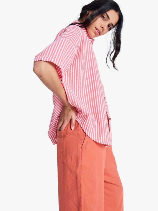 Beachy Nostalgia Chemise manches courtes Rouge Femme