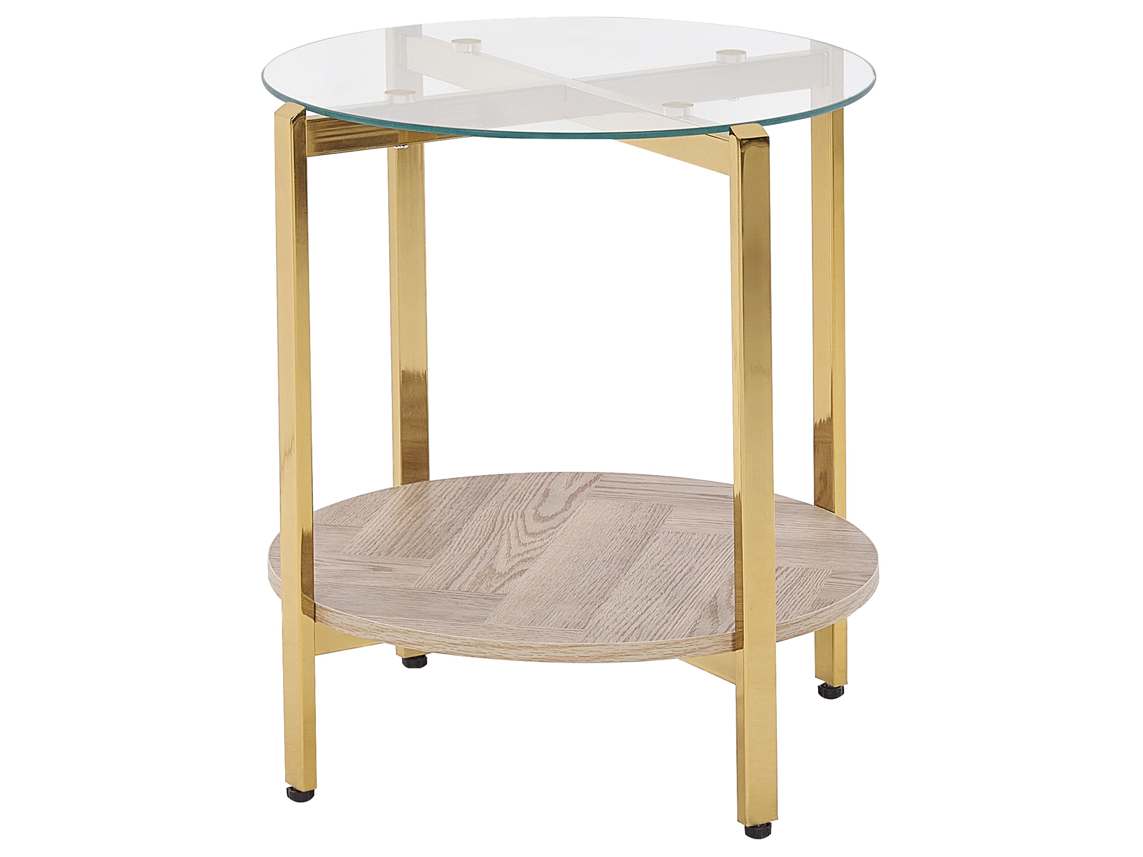 Bijzettafel LOVELL Veiligheidsglas Goud
