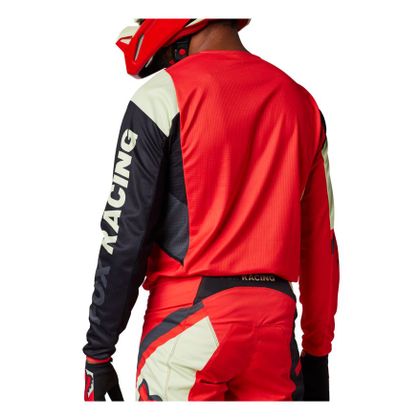 Maillot cross Fox 180 XPOZR 2023 - Rouge / Noir