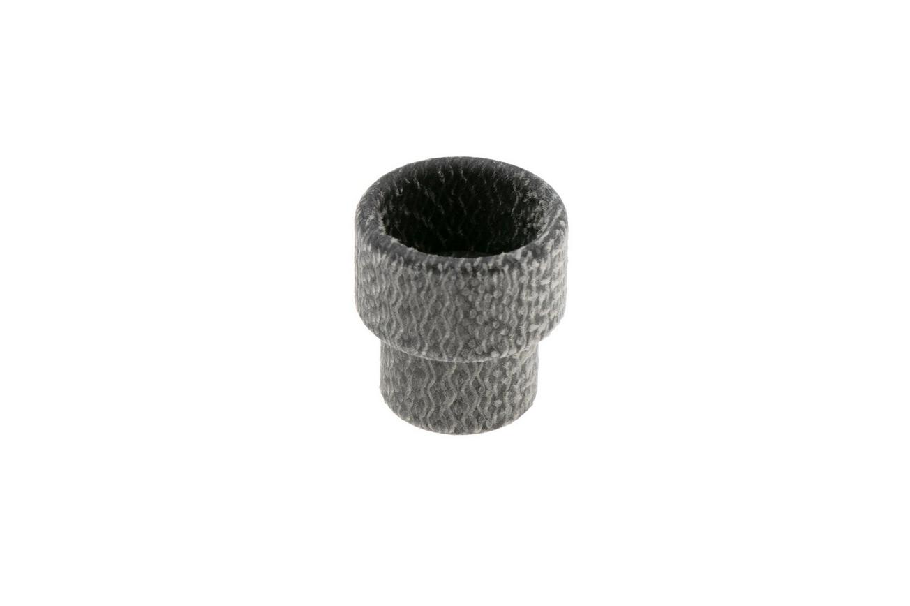 Daily Customs Simple Bead Plain Canvas Micarta Black, zwart