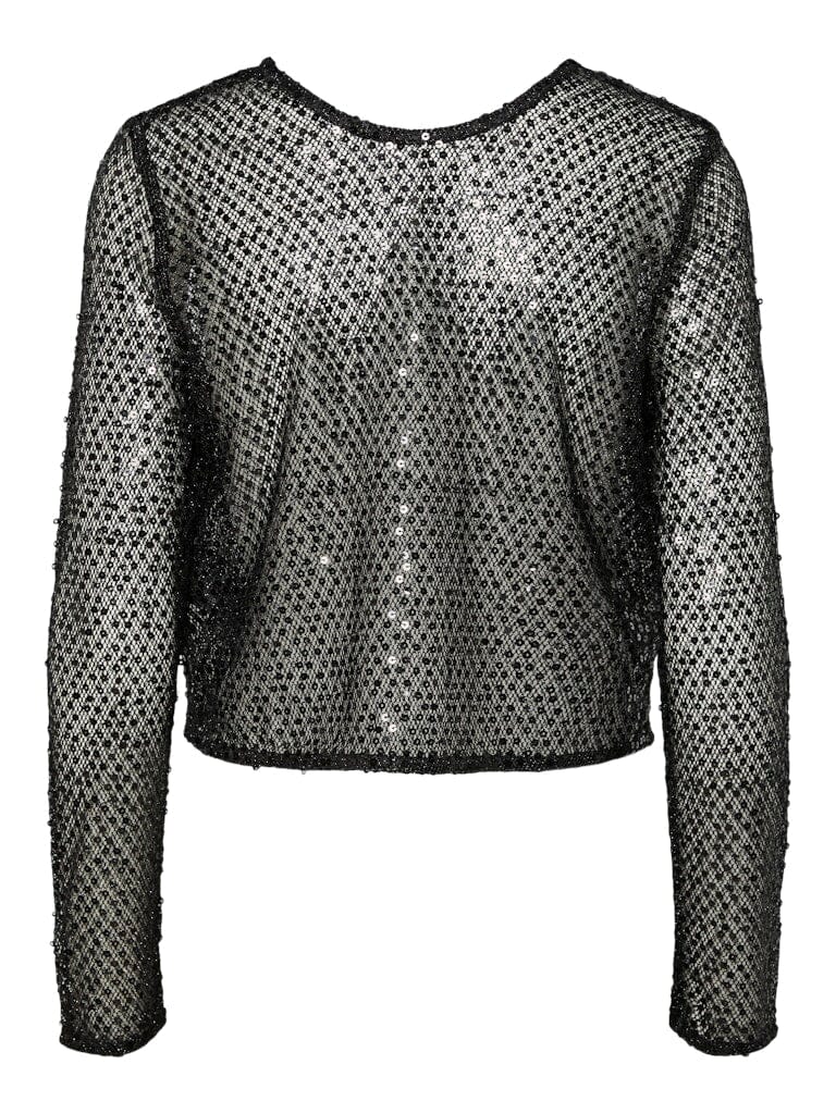 Pieces Pcrissi Ls Reversible Sequins Cardigan 4712997 black black sequins