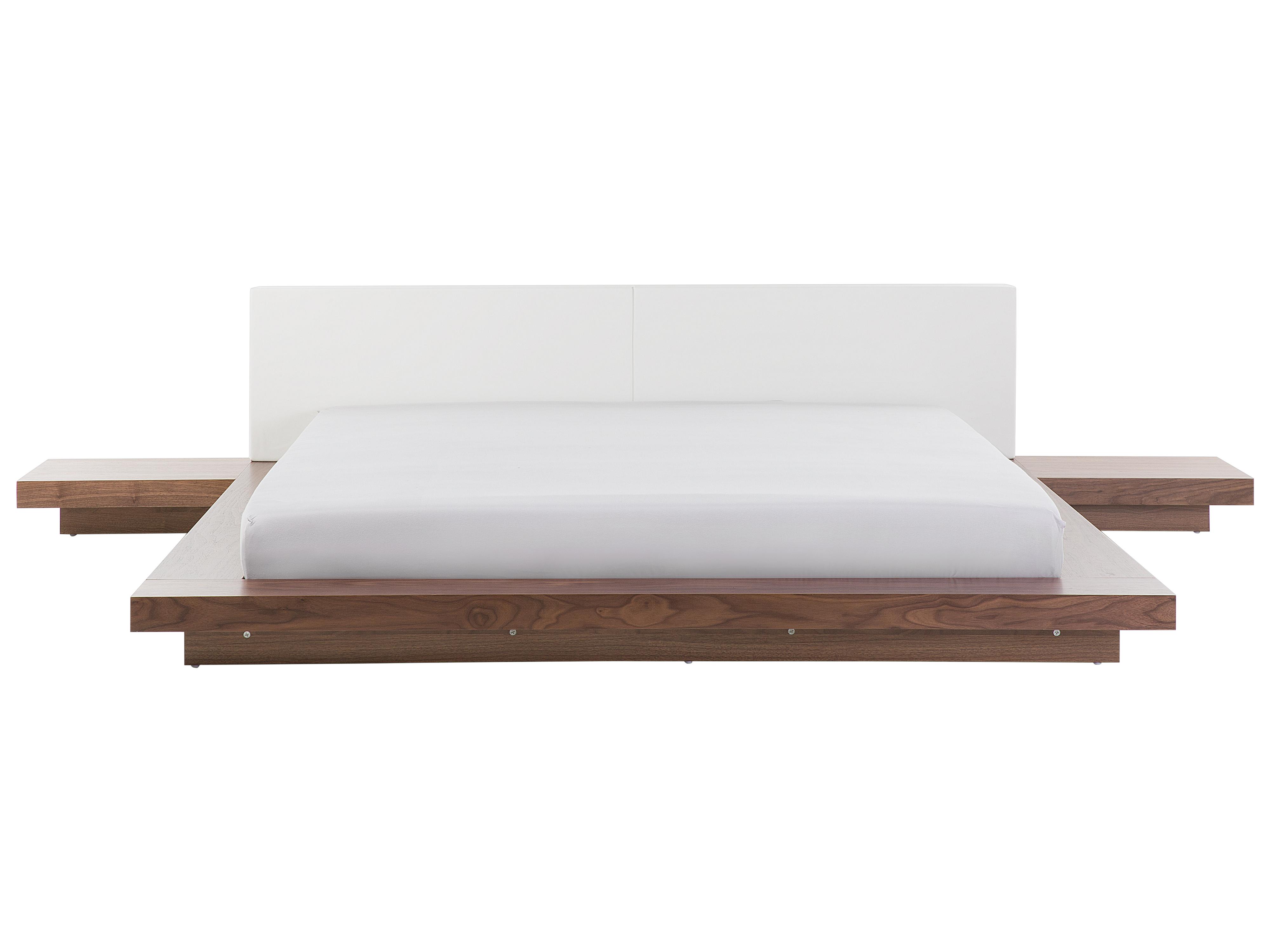 Bed ZEN 180 x 200 cm Bruin essenhout