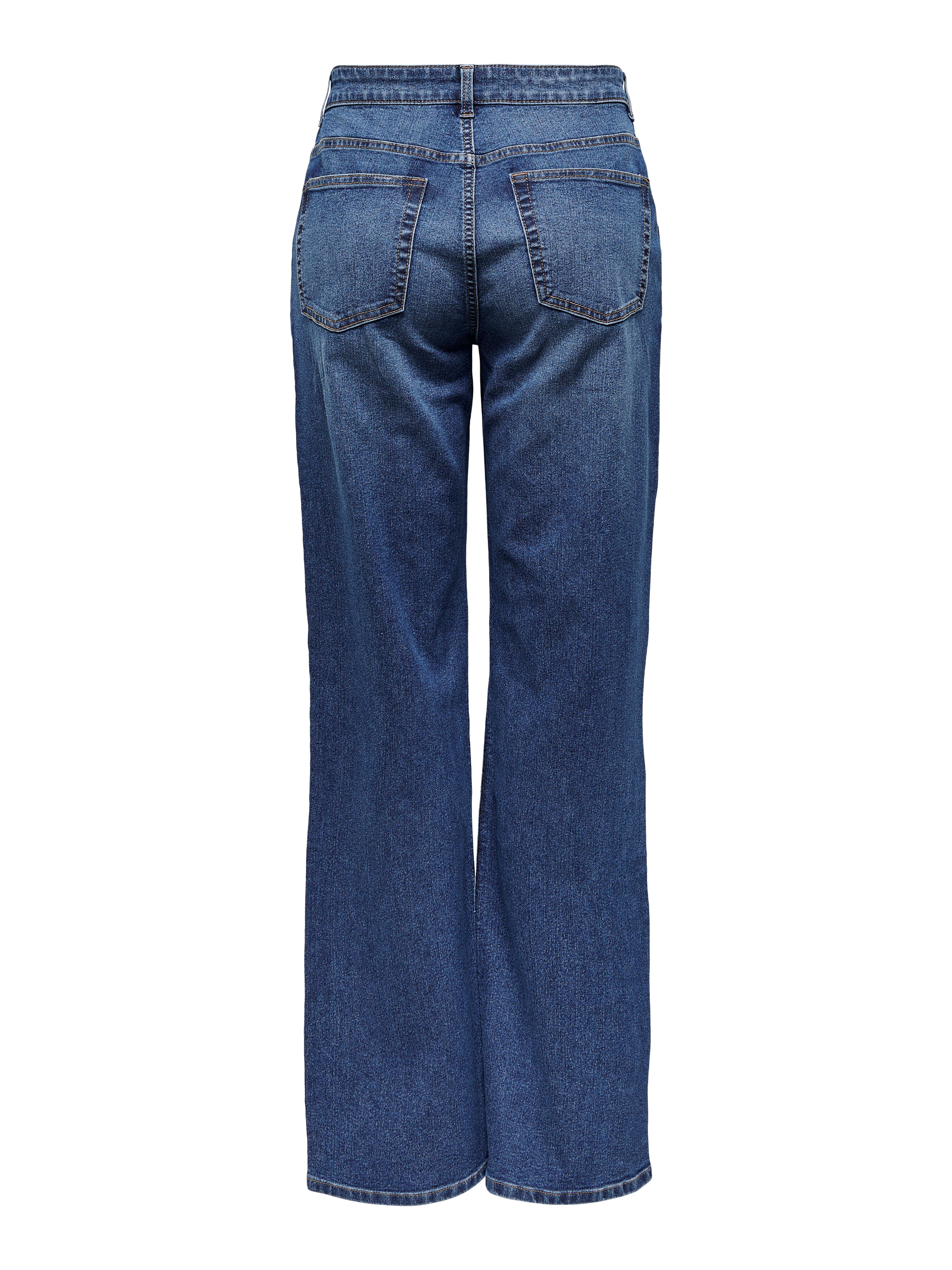 JDYMOON Hohe Taille Skinny Fit Jeans Medium Blue Denim