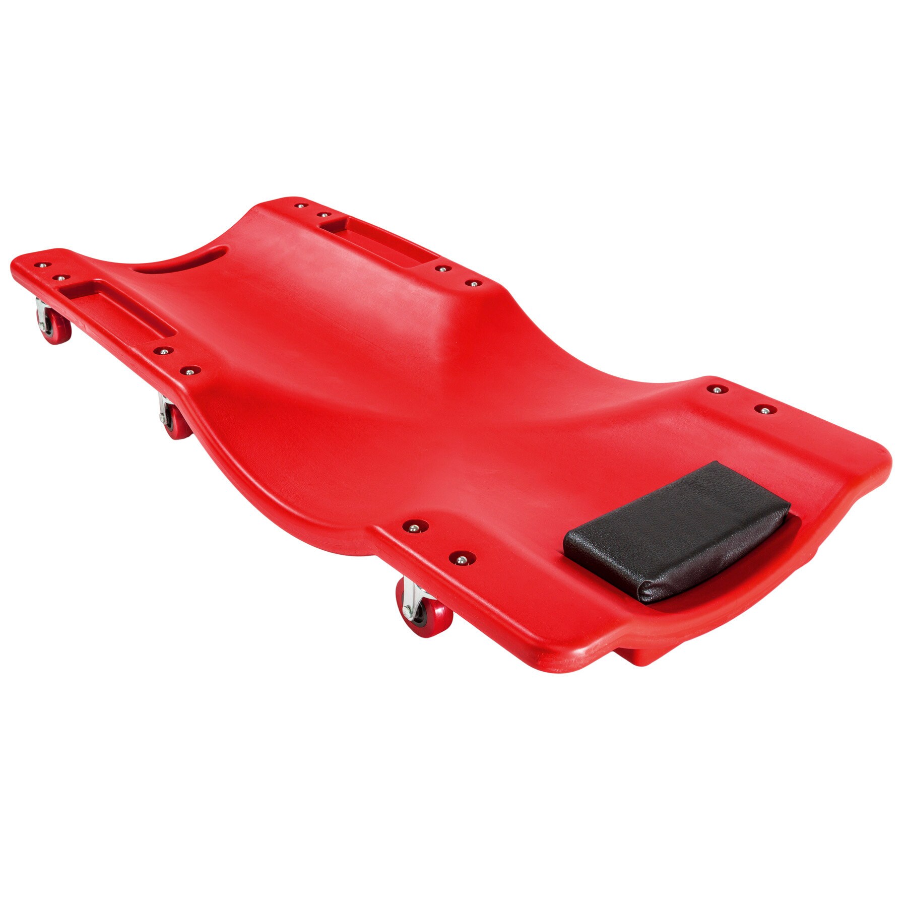 tectake® Werkstatt Rollbrett, mit 6 x 360° Rollen, komfortables Kopfpolster, Belastbarkeit 150 kg