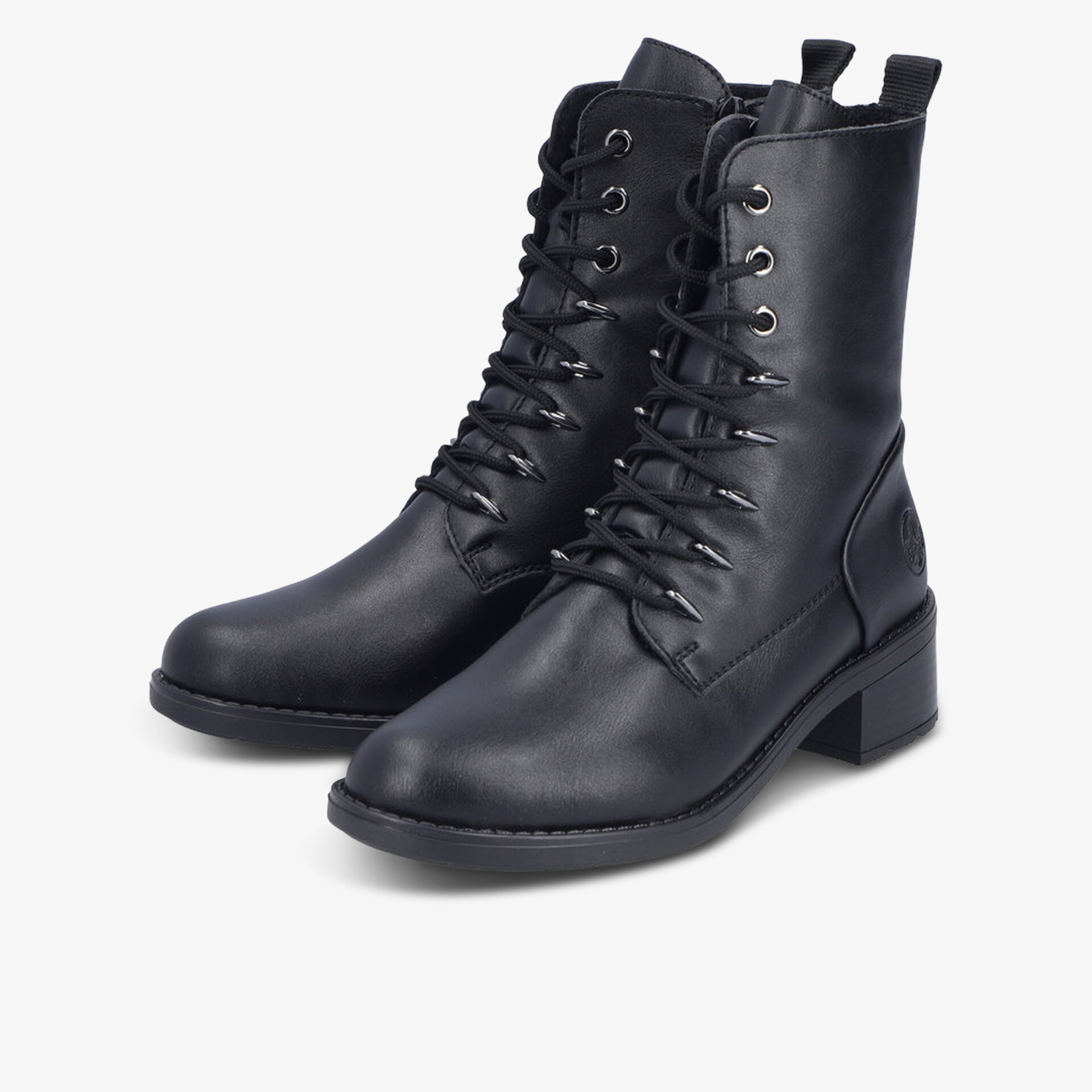 rieker Damen Schnürstiefeletten schwarz