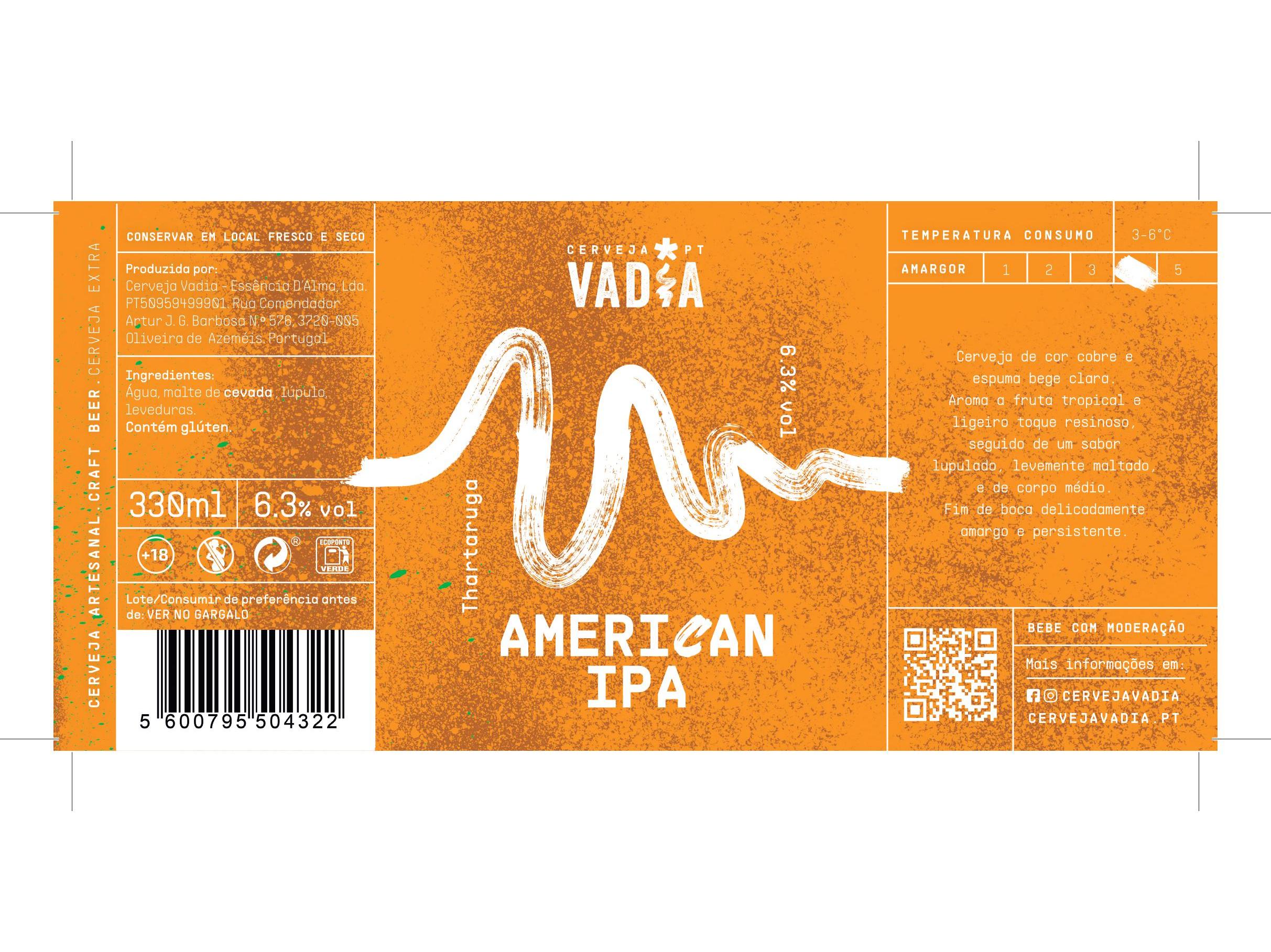 CERVEJA VADIA THARTARUGA IPA 0.33L