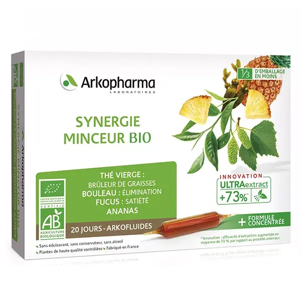 Arkopharma Arkofluides Organic Slimming Synergy 20 ampolas