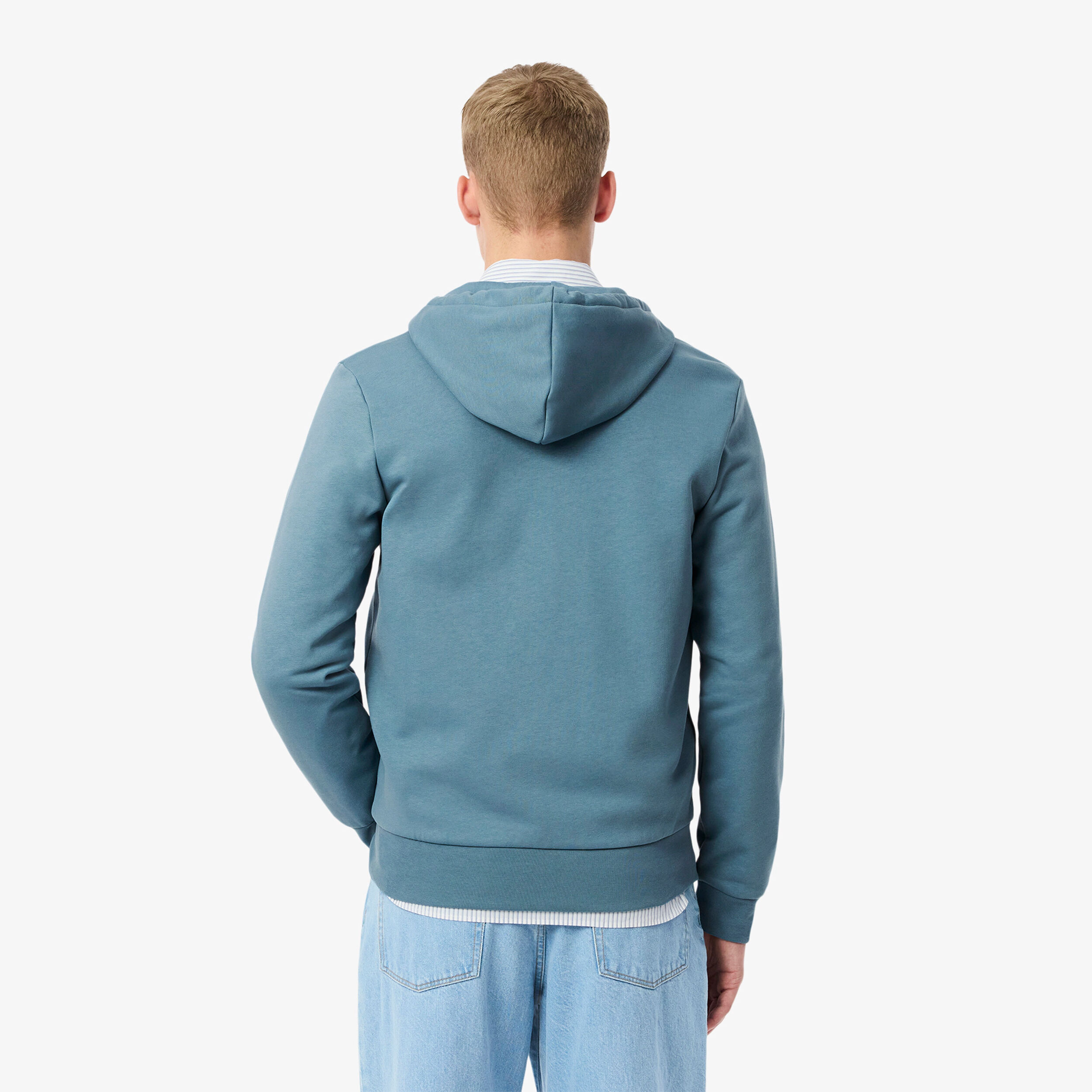 Lacoste Brushed Gilet En Coton Hommes - Bleu Gris