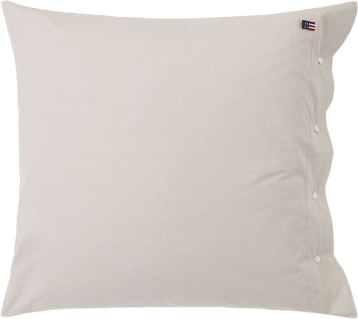 Lexington Pin Point Beige Cotton Pillowcase Beige
