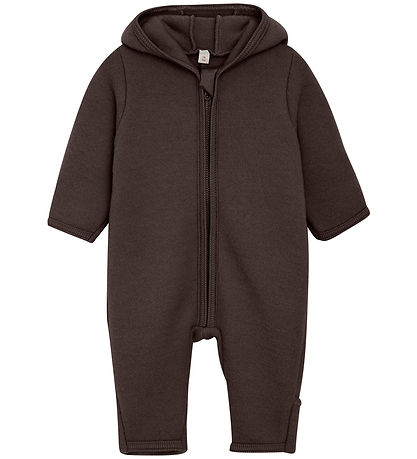 Huttelihut Køredragt - Uldfleece - Raisin m. ?rer