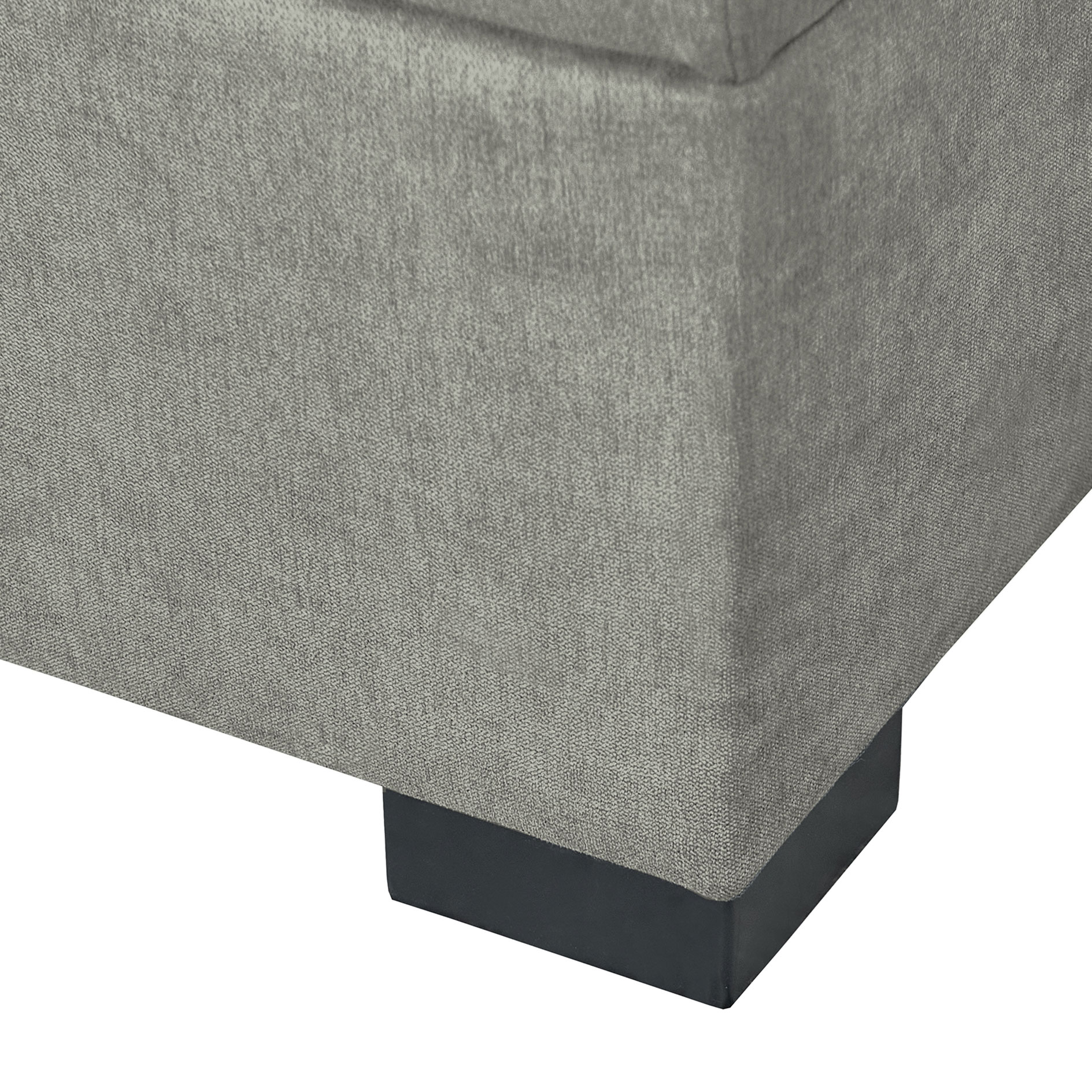 Boxspringbett - grau - mit Topper - H2 - 180x200 cm