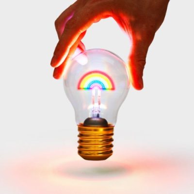 Cordless Rainbow Light Bulb