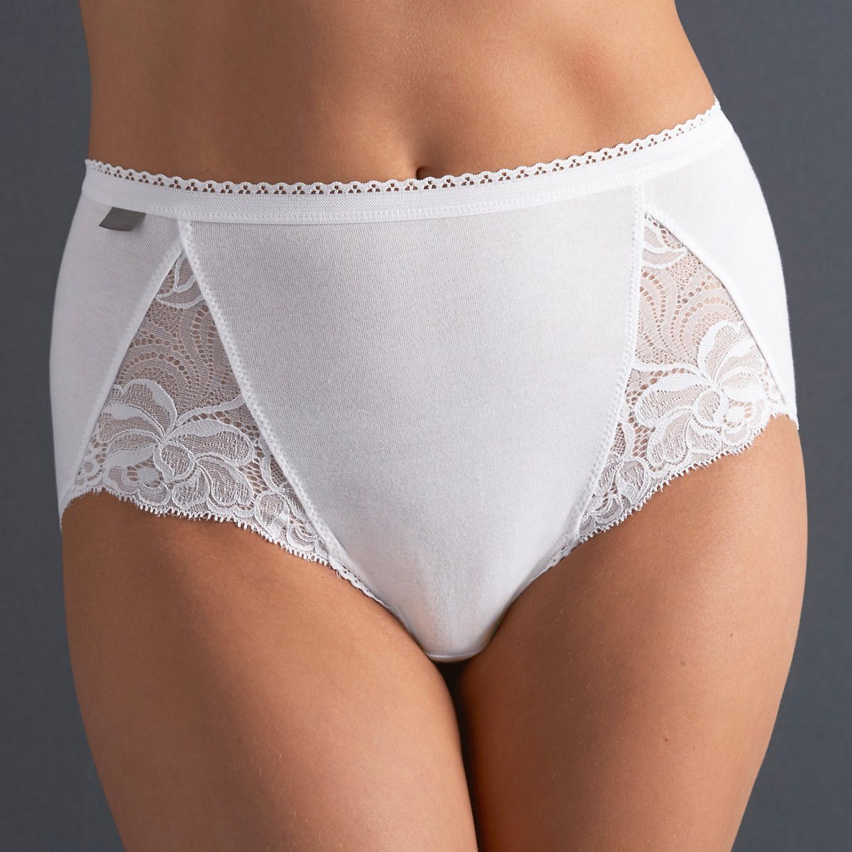 PLAYTEX<br>Conjunto de 2 calcinhas midi em algodão e renda