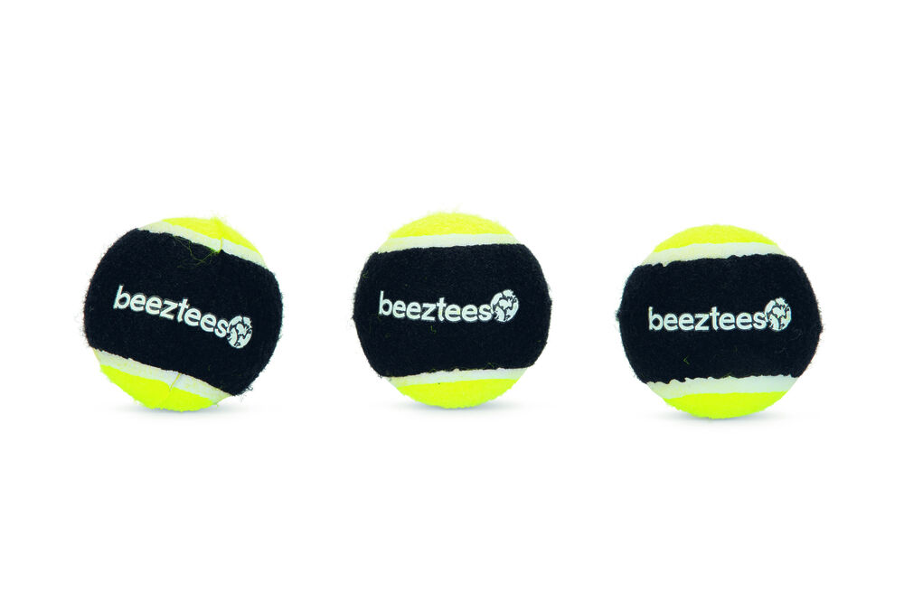Beeztees Fetch Sponsbal - Hondenspeelgoed - Zwart Geel - 27x6.3x6.5 cm