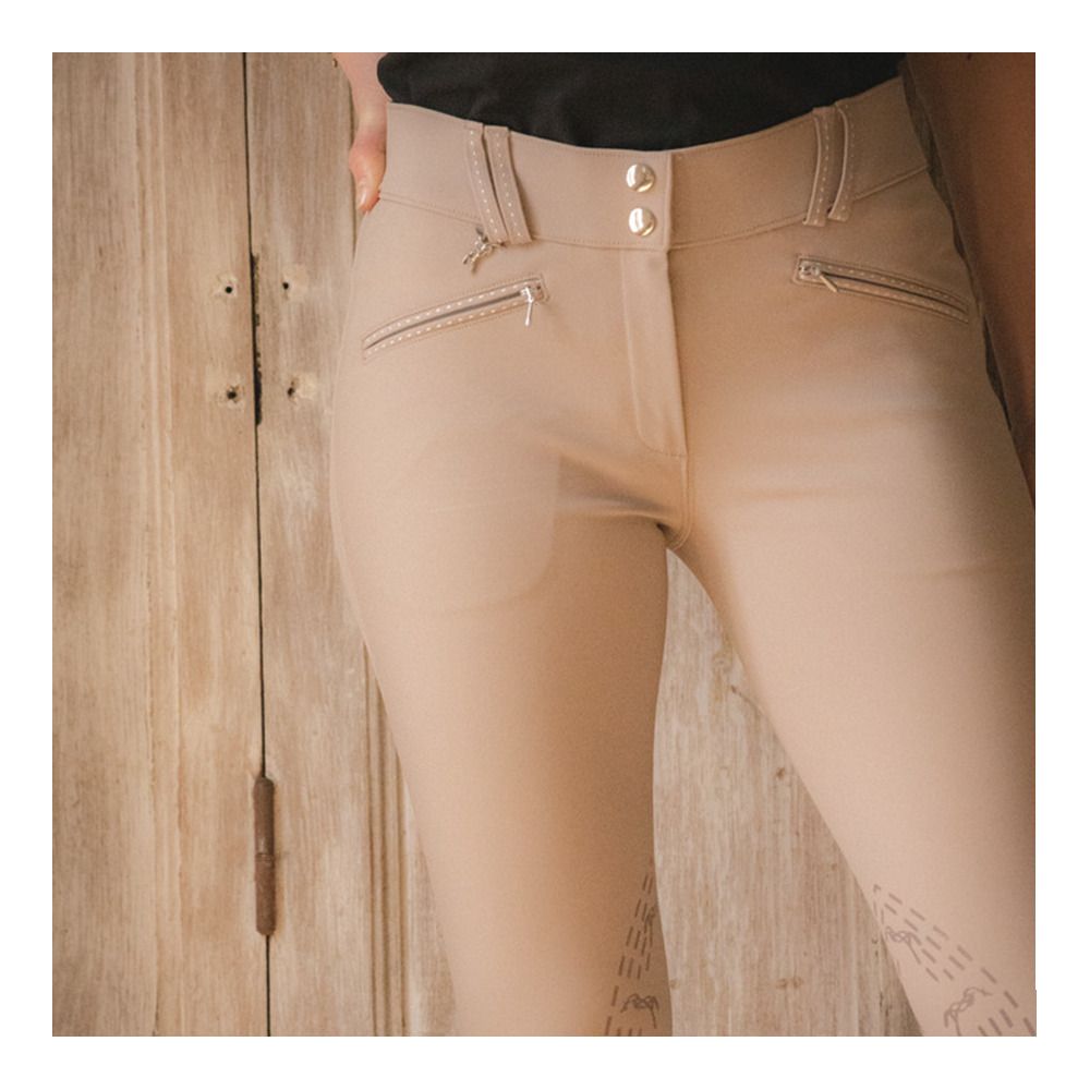 Pénélope ROCKY - Pantalon siliconé Femme taupe