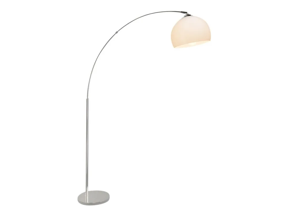 Brilliant Vessa - Gulvlampe - 1 stik - E27 - bue - hvid, krom