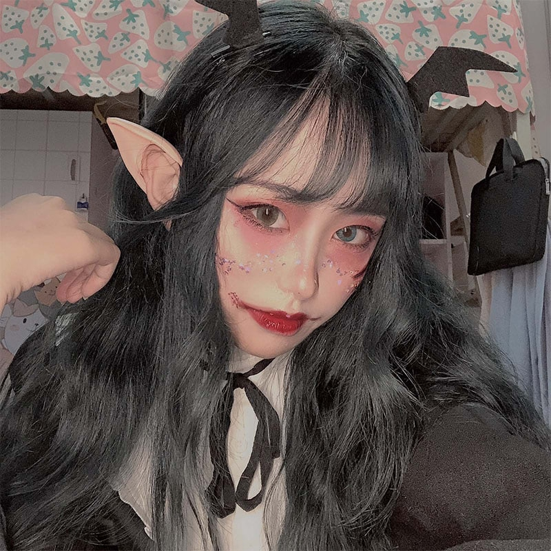 (1 Paar) 10cm Kunst Ohren Fasnachts Kostüm Zubehör Fairy Ears Elfenohren Motto Party Accessoire Halloween Foto Requisite
