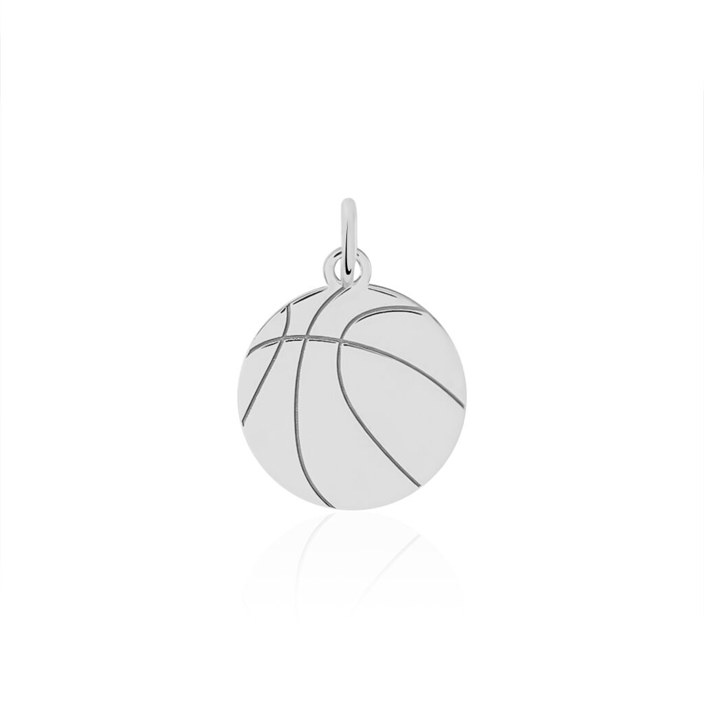 Pendentif Elyas Argent Blanc