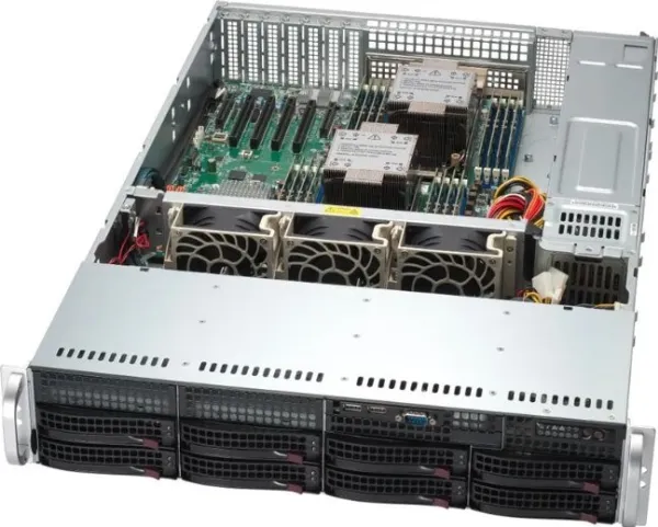 Supermicro Mainstream SuperServer 621P-TRT - Server - rack-monterbar 2U - uden CPU - RAM 0 GB - hot-swap 3.5