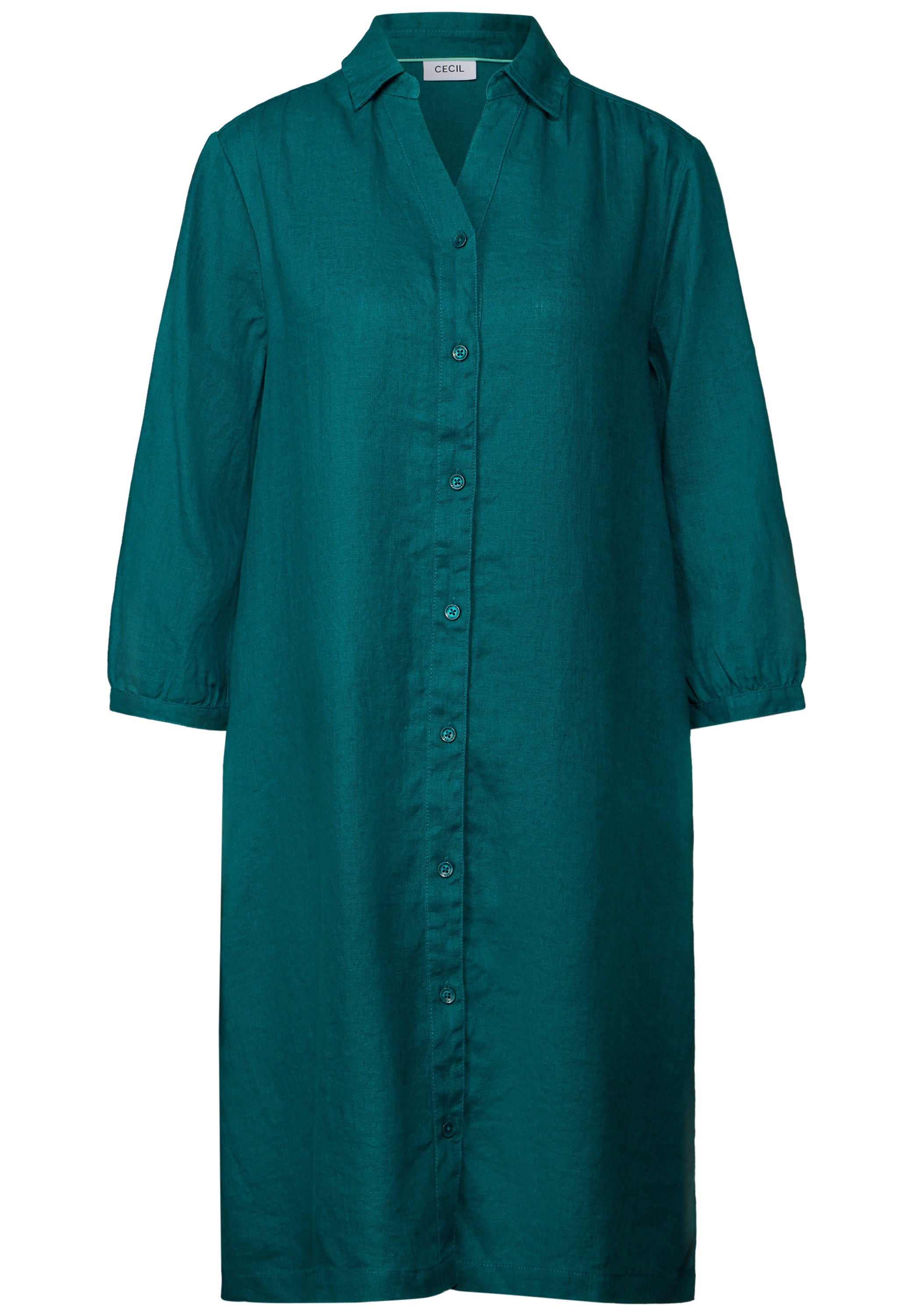 Cecil Blusenkleid Ohne Taschen aus Leinen und mit 3/4-Arm