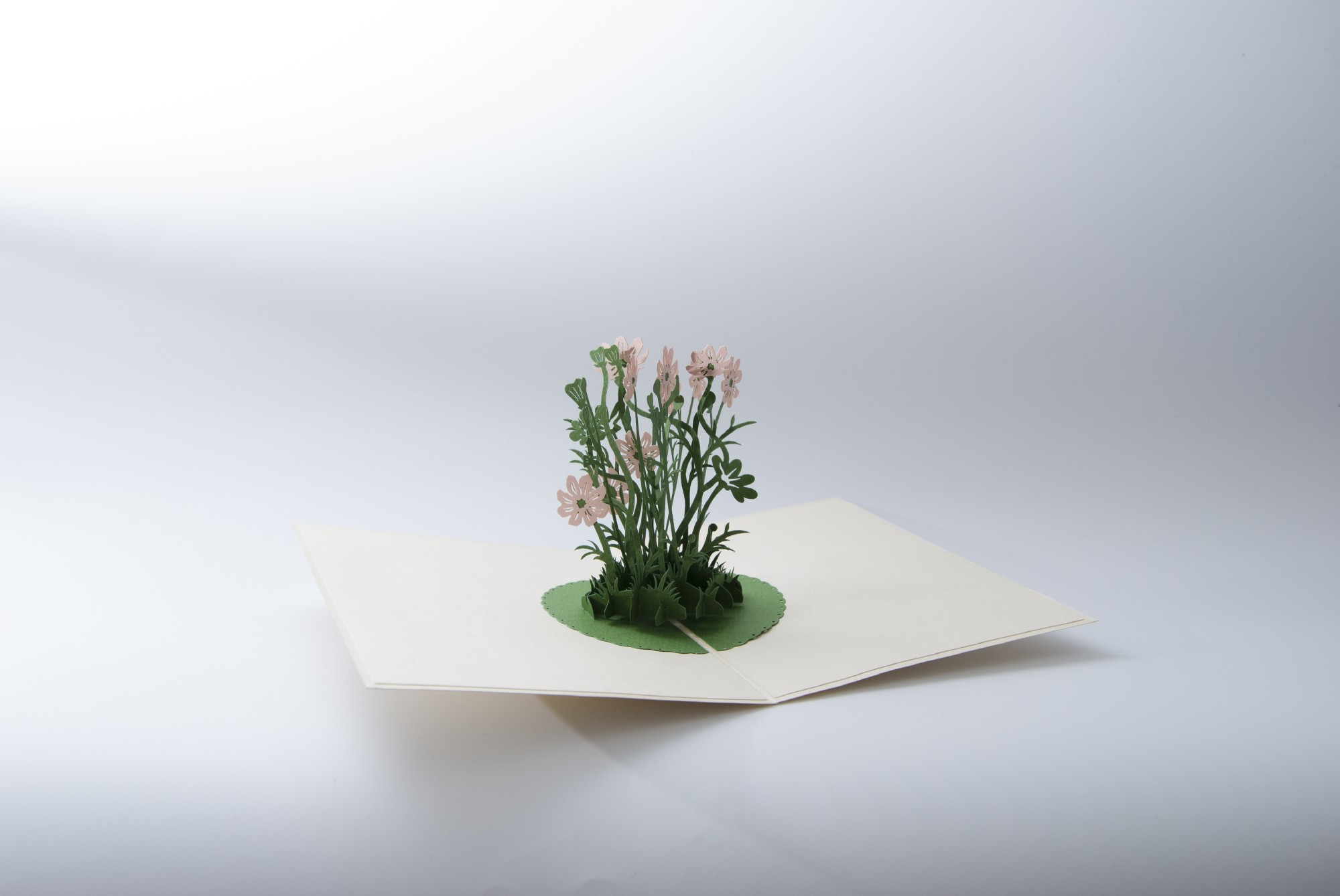 Pop-Up Karte 'Blumenwiese', flieder, L 18 cm, B 13 cm günstig bestellen