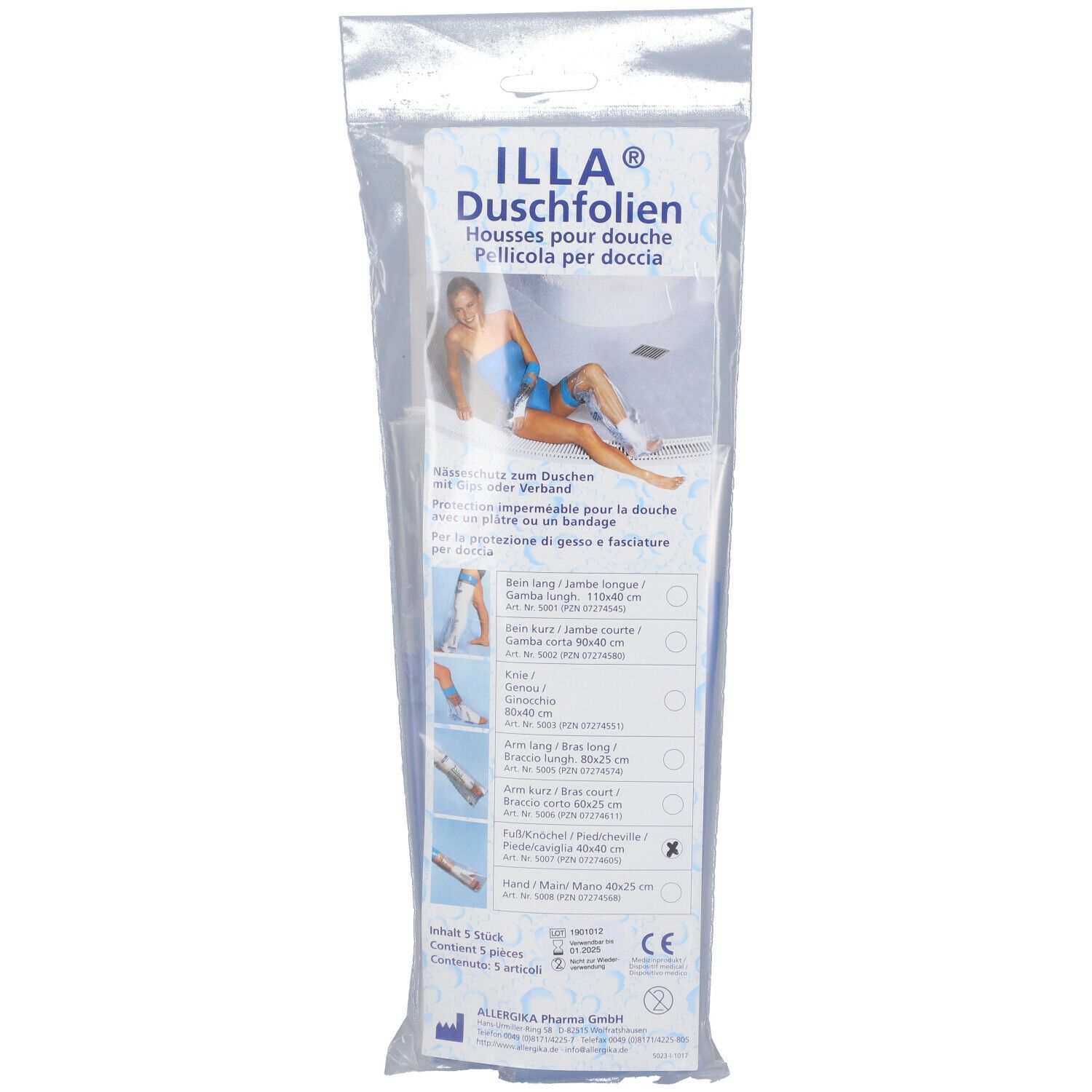 ILLA® Duschfolien Fuss/Knöchel - 40cm