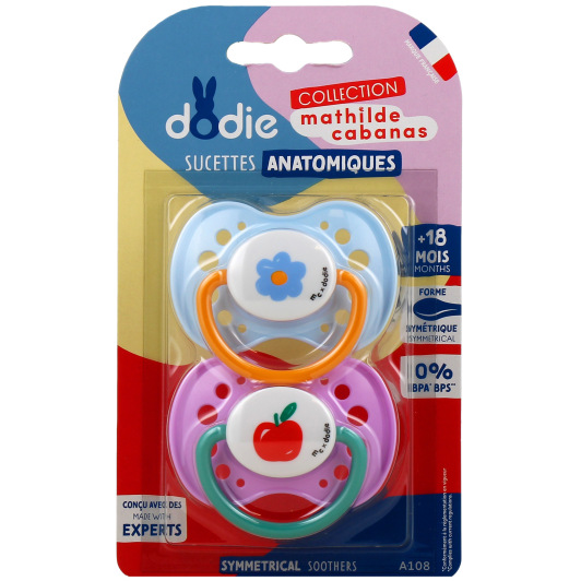 Dodie sucette bébé +18 mois - Ronde, anatomique ou physiologique