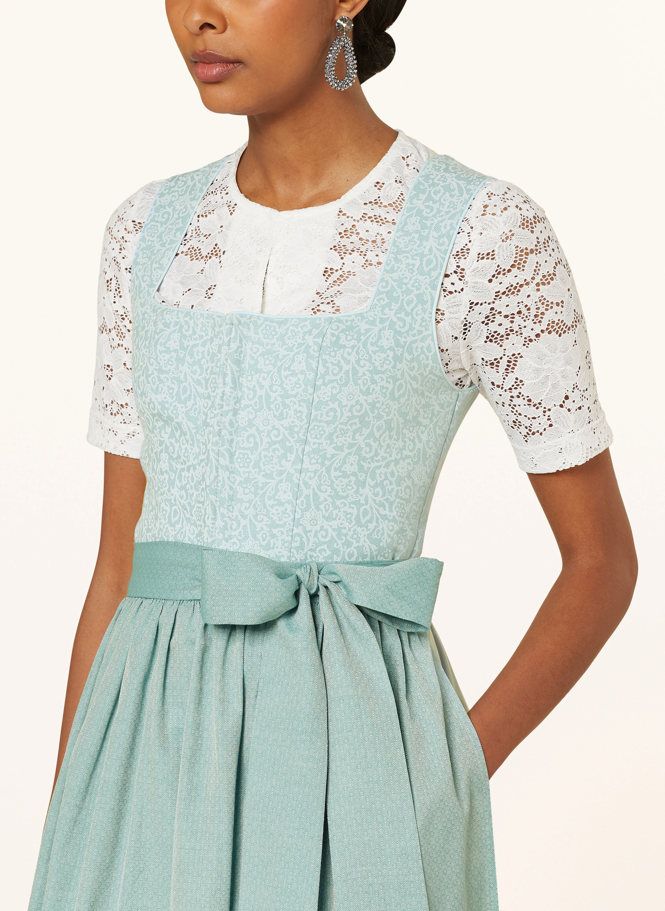 ALISSA BY KINGA MATHE Dirndl VIOLA mit Leinen