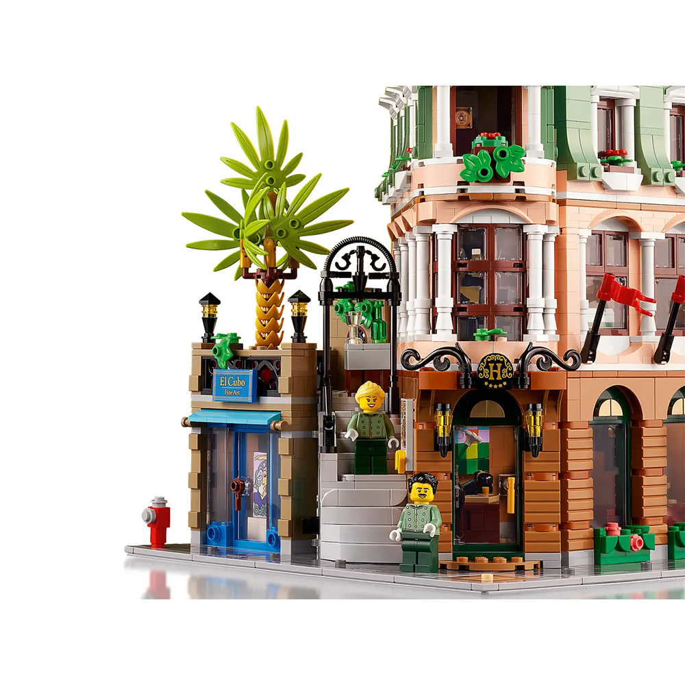 (3066-tlg. Set) Icons Klemmbausteine Architektur Spielzeug Building Modell Bausatz (10297) - Boutique Hotel