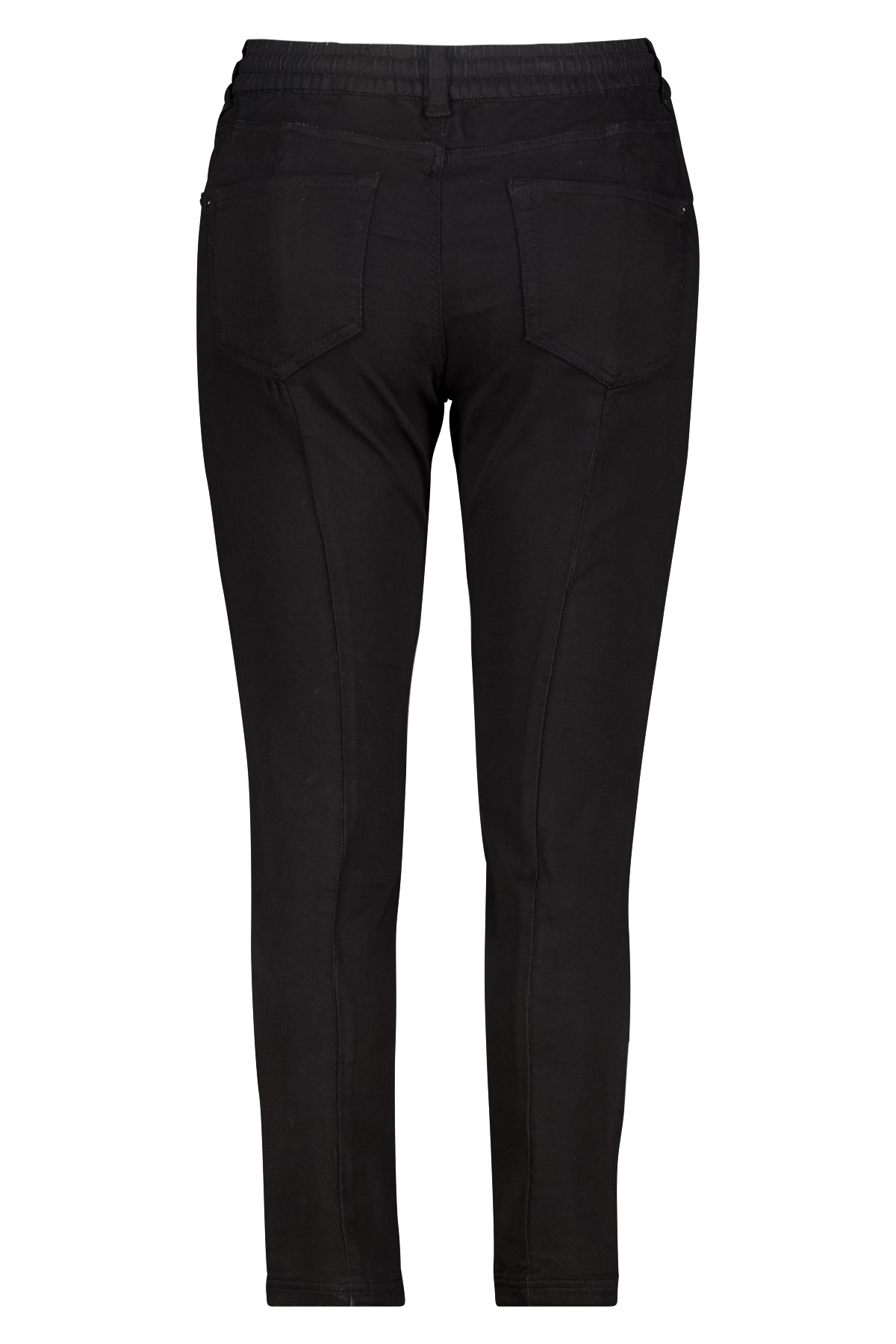 Denim jogger broek Zwart