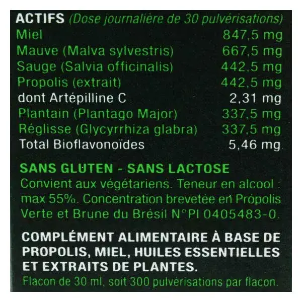 Spray para garganta Lehning Propomax com própolis orgânica forte 30ml