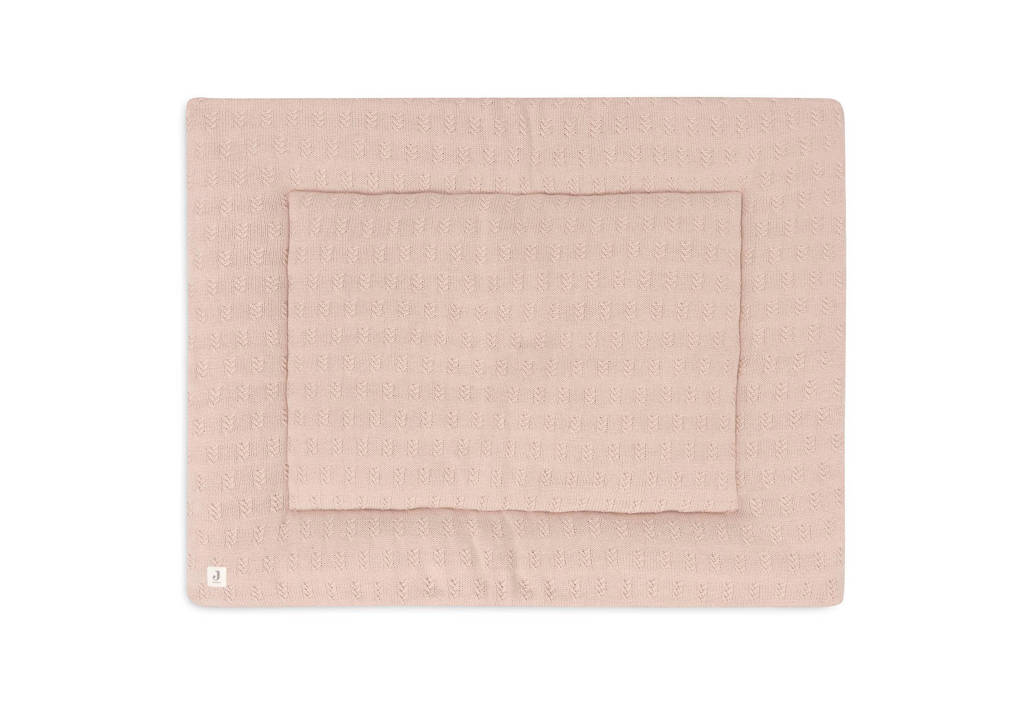 reversible boxkleed 75x95cm Grain Knit - Wild Rose